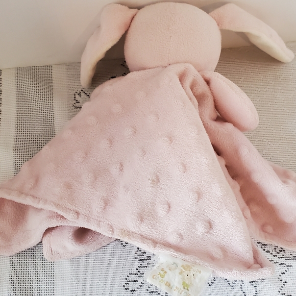 Gamberritos Pink Minky Bunny Lovey Plush Baby Security Blanket Toy Rabbit Soft - Picture 4 of 7